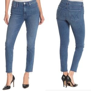 Mother The Looker Ankle Fray Chain of Destiny Jeans Size 26